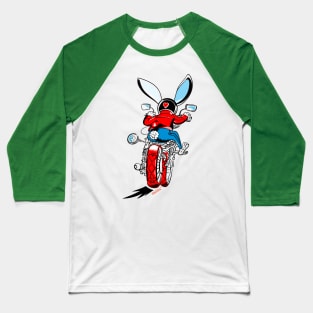 Driving Rabbit Baseball T-Shirt